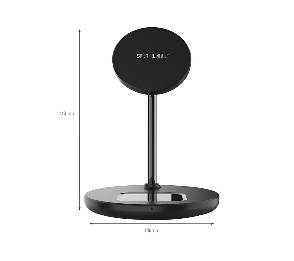 SILVERLABEL 29441SL51 15 W Magnetic Charging Stand & Pad - Black image number 9 of 11