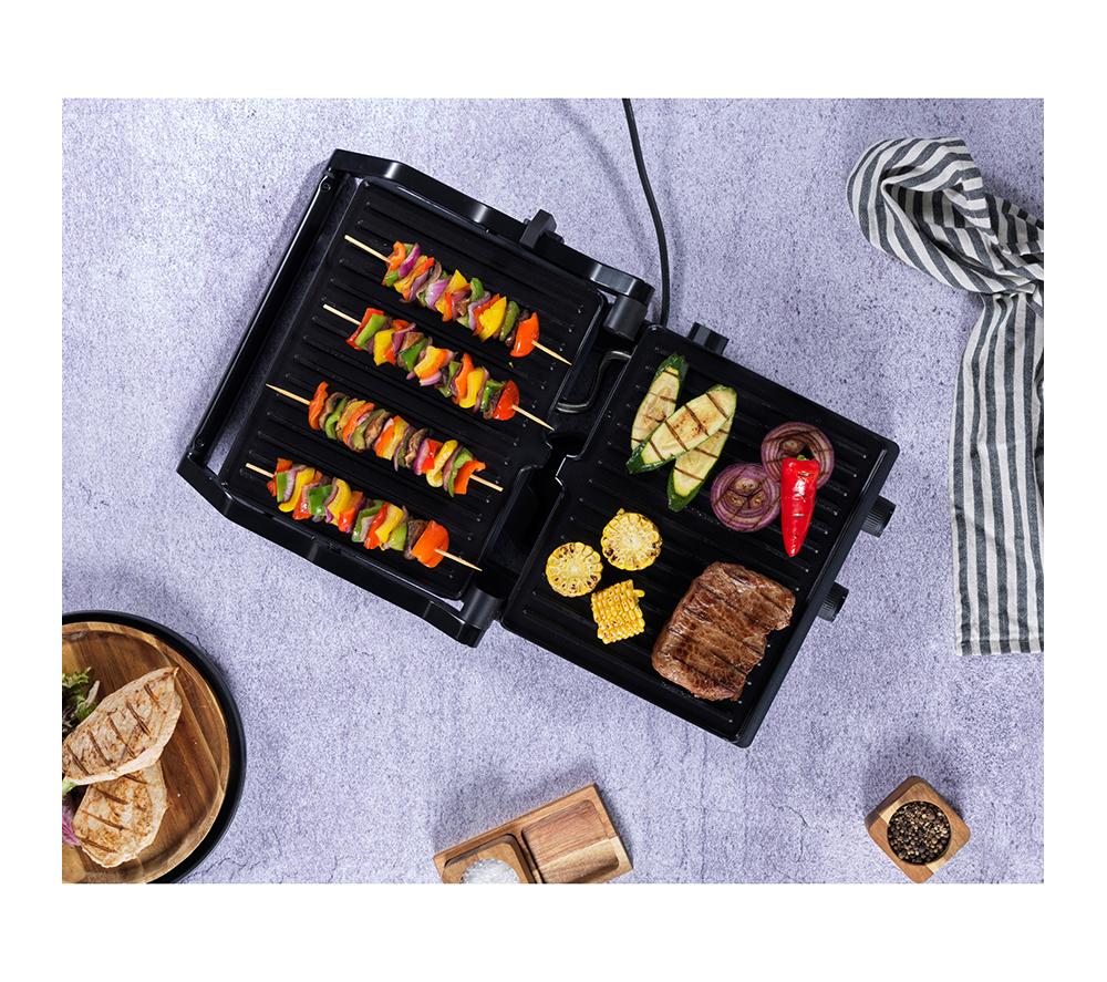 SALTER Kuro Health Grill & Panini Maker - Black image number 2 of 14