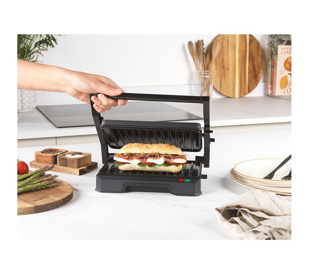 SALTER Kuro Health Grill & Panini Maker - Black image number 6 of 14