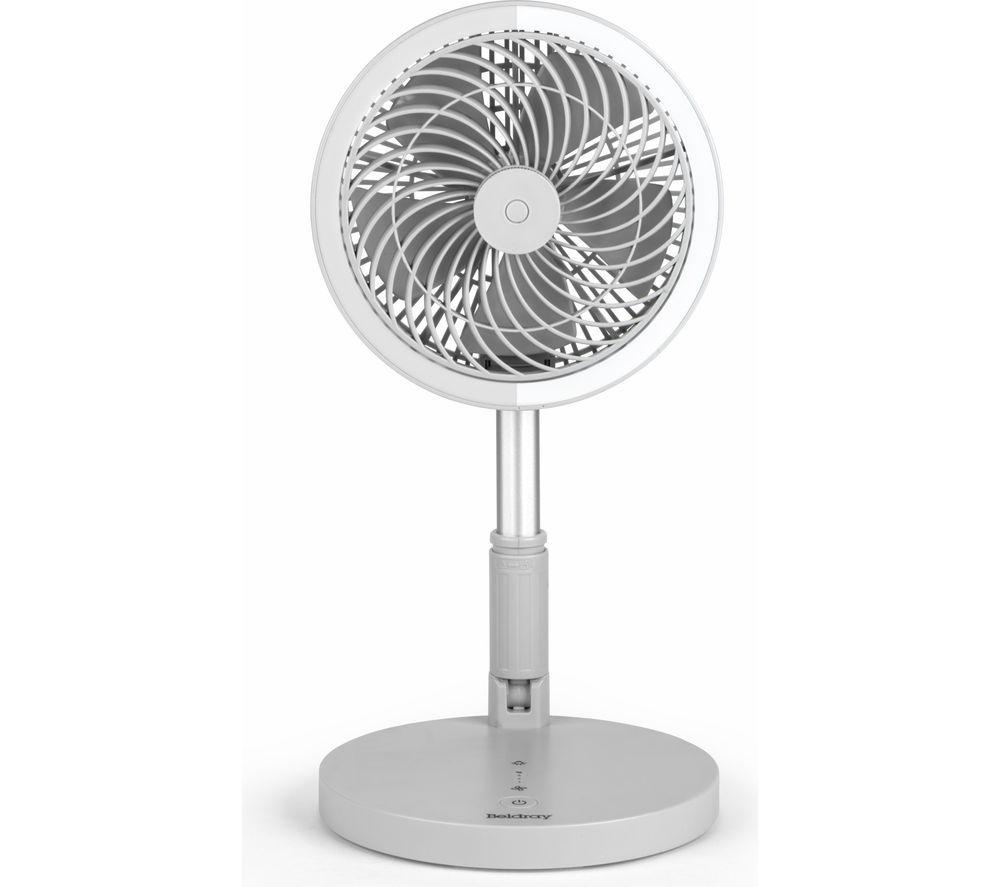 BELDRAY 3-in-1 LED Cordless Fan - Grey