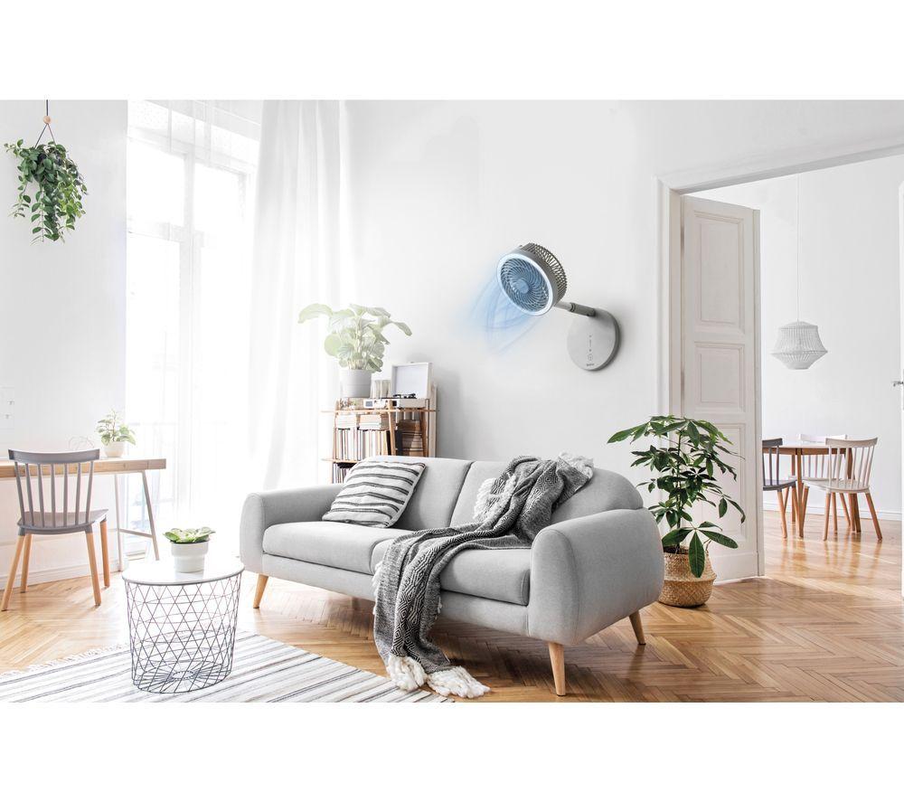 BELDRAY 3-in-1 LED Cordless Fan - Grey image number 2 of 6