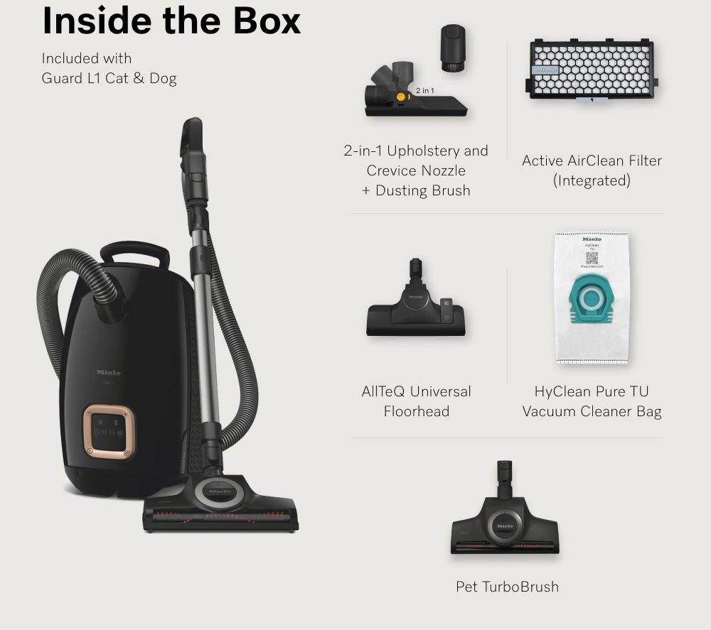 MIELE Guard L1 Cat & Dog Cylinder Bagged Vacuum Cleaner - Black image number 5 of 19
