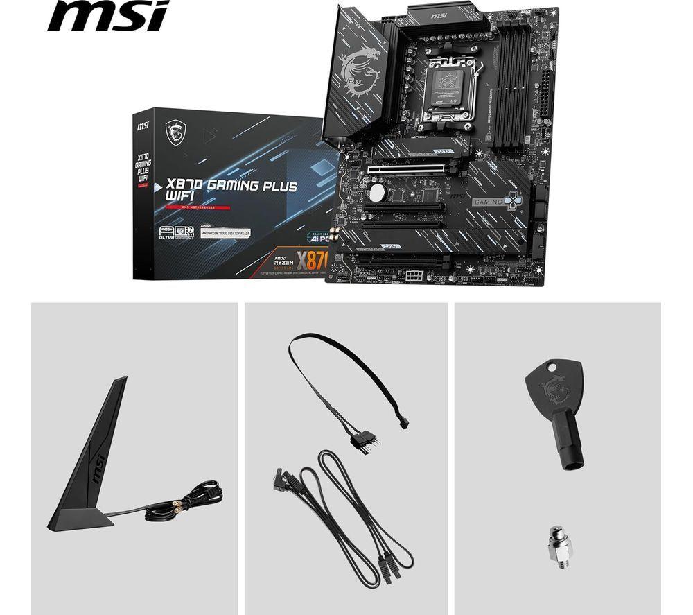 MSI X870 GAMING PLUS WIFI AM5 Motherboard image number 3 of 7