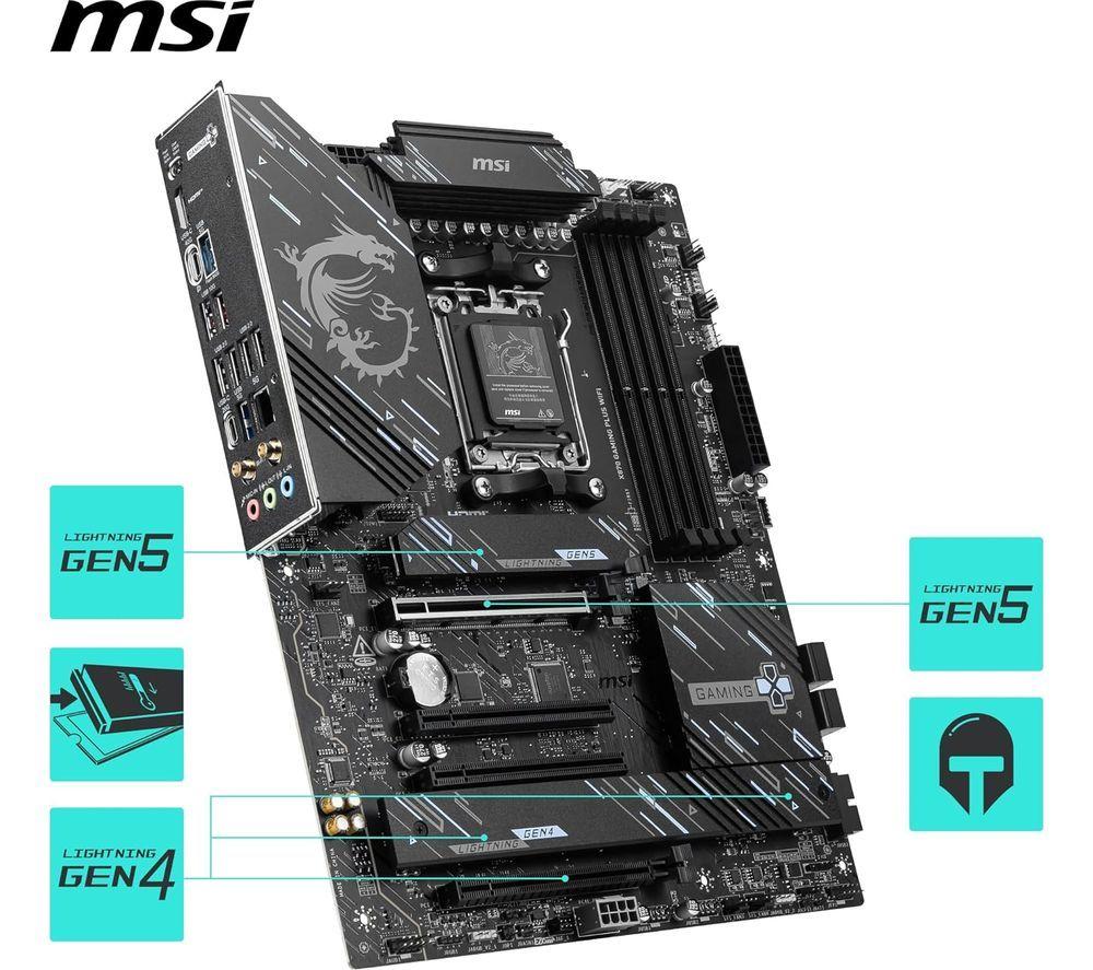 MSI X870 GAMING PLUS WIFI AM5 Motherboard image number 7 of 7