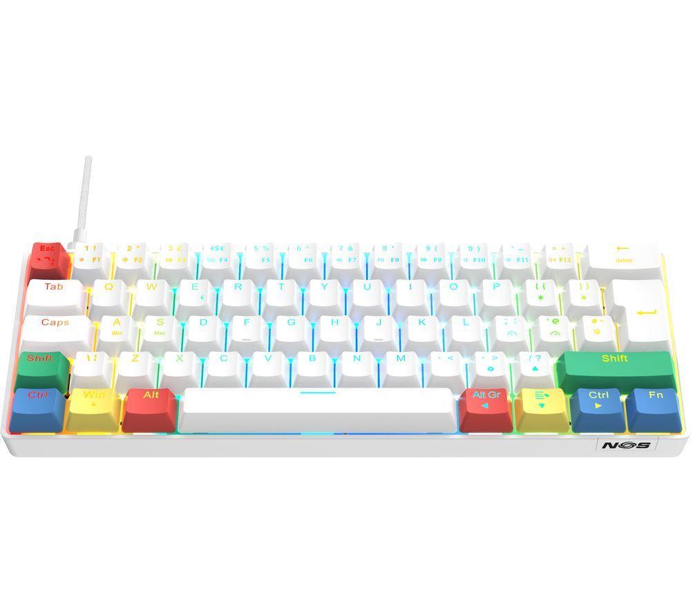 NOS C-450 Mini Pro RGB Mechanical Gaming Keyboard - White