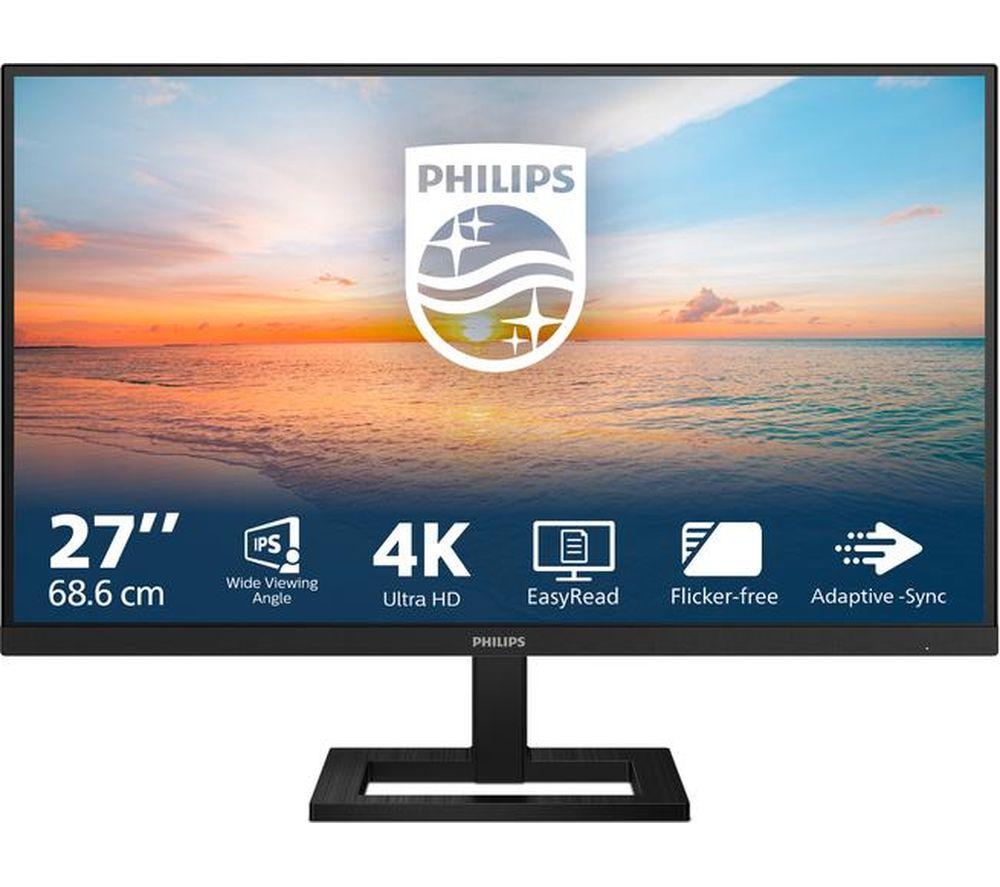 Philips 27E1n1900ae/00 4K Ultra Hd 27" Ips Wled Monitor - Black, Black