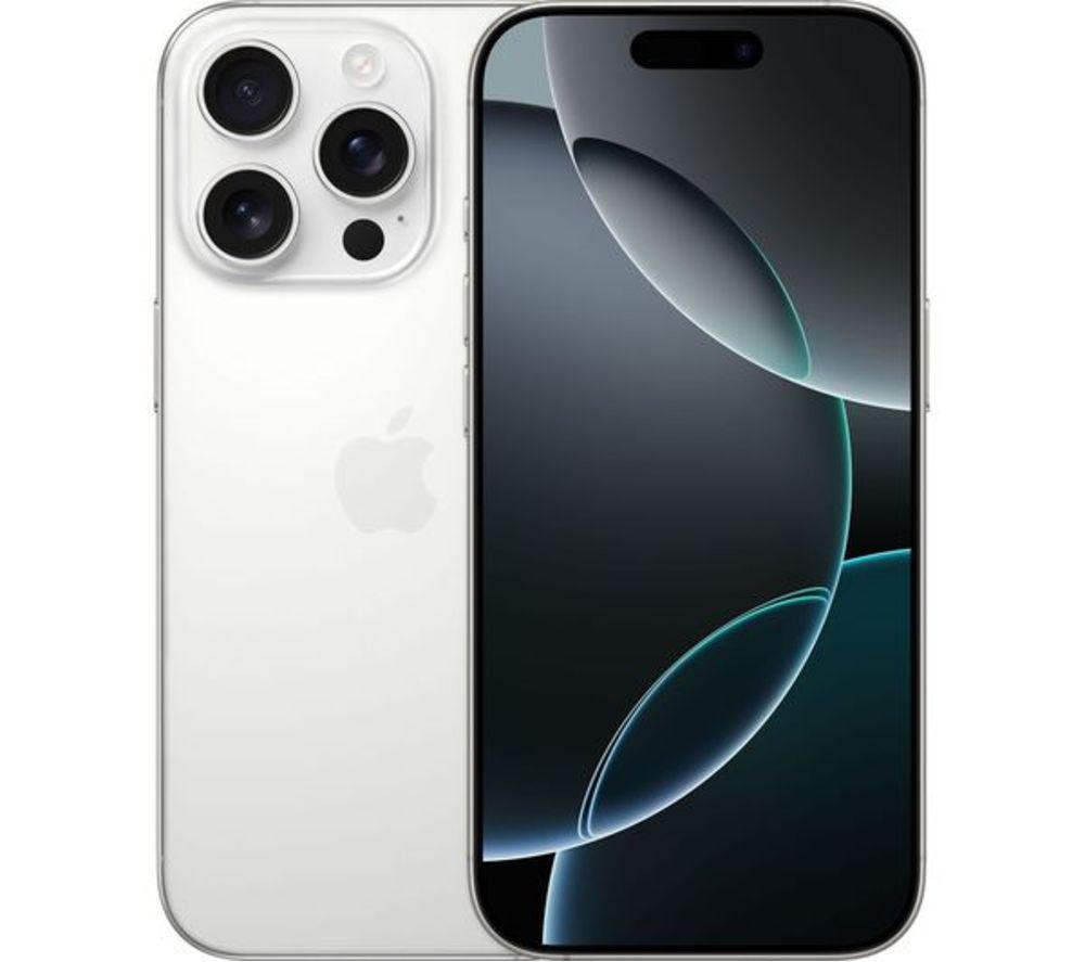 APPLE Refurbished iPhone 16 Pro - 256 GB, White Titanium (Excellent Condition)