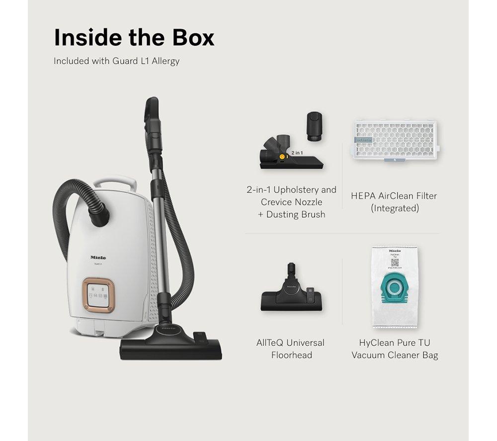 MIELE Guard L1 Allergy Cylinder Bagged Vacuum Cleaner - White image number 5 of 18