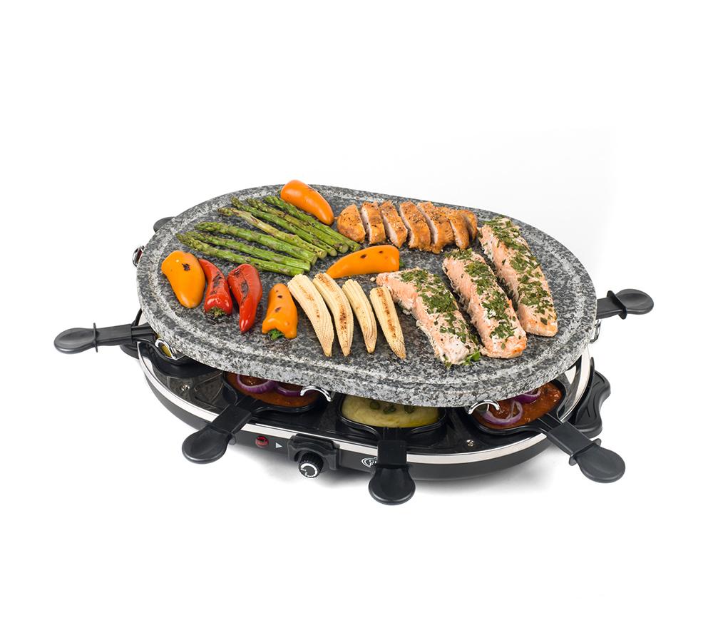 GILES & POSNER Stone Raclette Grill - Black image number 4 of 12