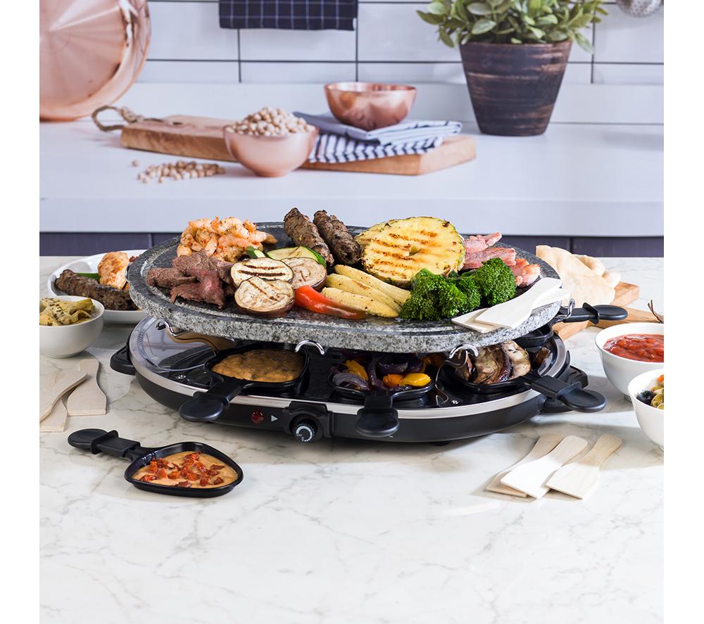 GILES & POSNER Stone Raclette Grill - Black image number 6 of 12