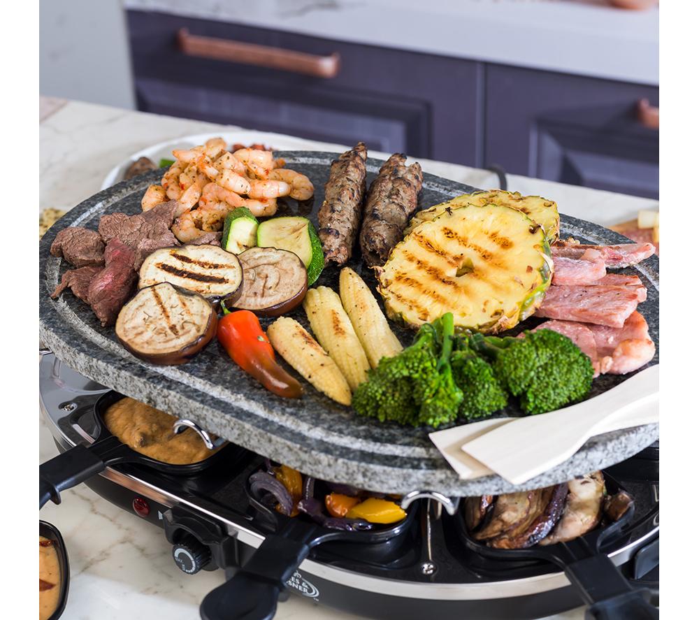 GILES & POSNER Stone Raclette Grill - Black image number 7 of 12