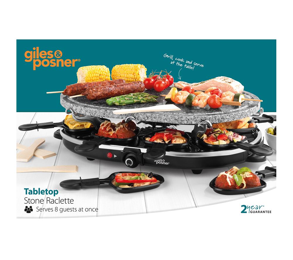 GILES & POSNER Stone Raclette Grill - Black image number 10 of 12