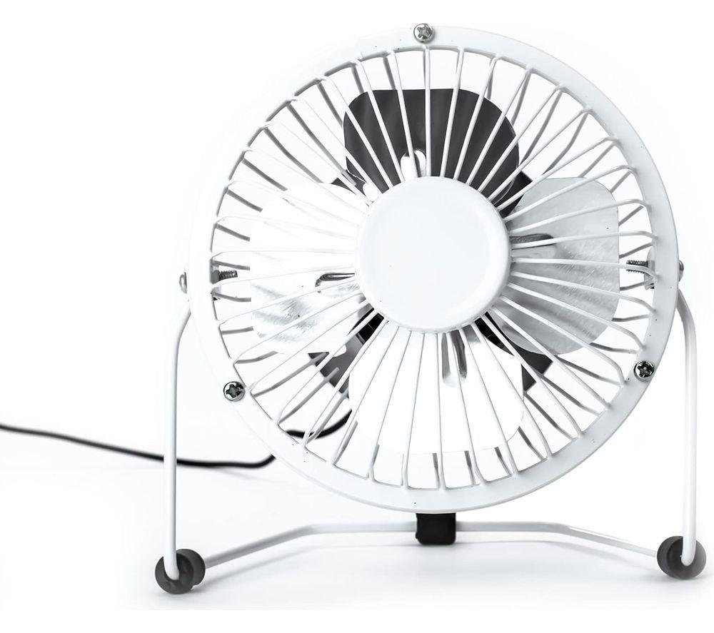 STATUS SUSBWHWFAN1PKB4 4" USB Desk Fan - White