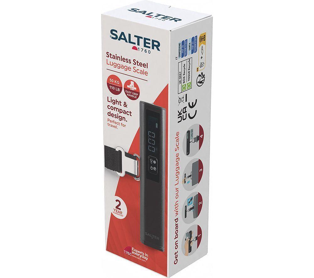 SALTER Digital Luggage Scale with Integrated Torch - Black image number 7 of 9