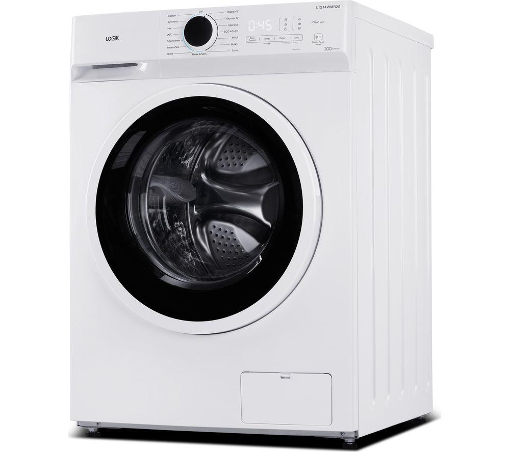 LOGIK L1214WMB25 12 kg 1400 Spin Washing Machine - White image number 4 of 9