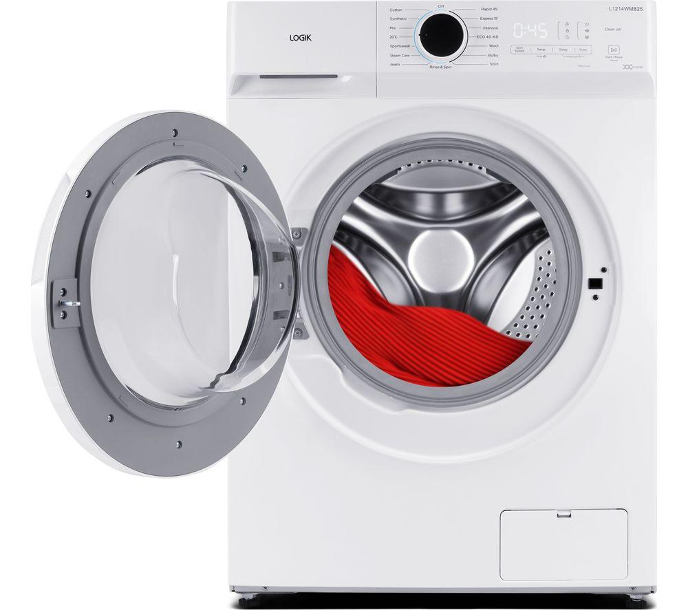 LOGIK L1214WMB25 12 kg 1400 Spin Washing Machine - White image number 6 of 9