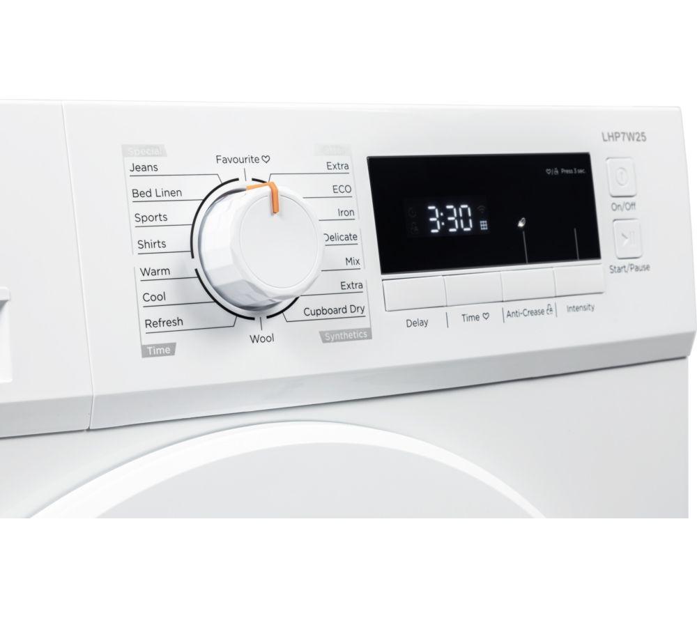 LOGIK LHP7W25 7 kg Heat Pump Tumble Dryer - White image number 5 of 9
