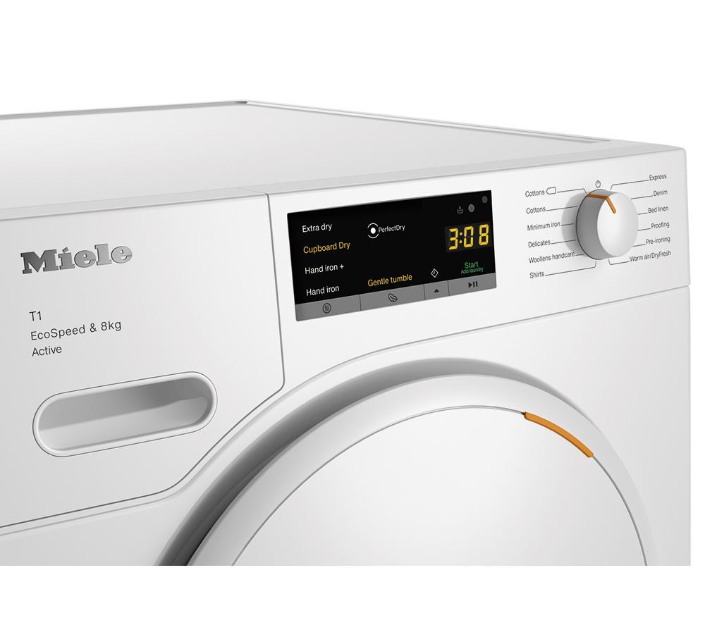 MIELE Active T1 TWA520WP 8 kg Heat Pump Tumble Dryer - White image number 4 of 18