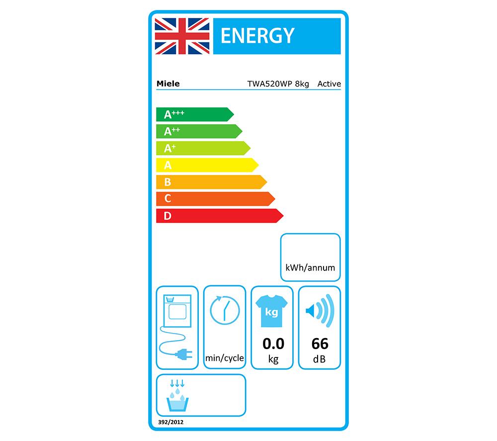 MIELE Active T1 TWA520WP 8 kg Heat Pump Tumble Dryer - White image number 18 of 18