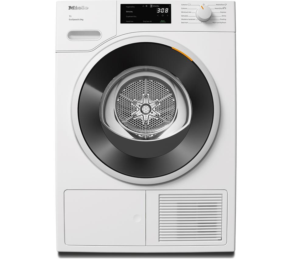 MIELE EcoSpeed T1 TWD640WP WiFi-enabled 9 kg Heat Pump Tumble Dryer - White