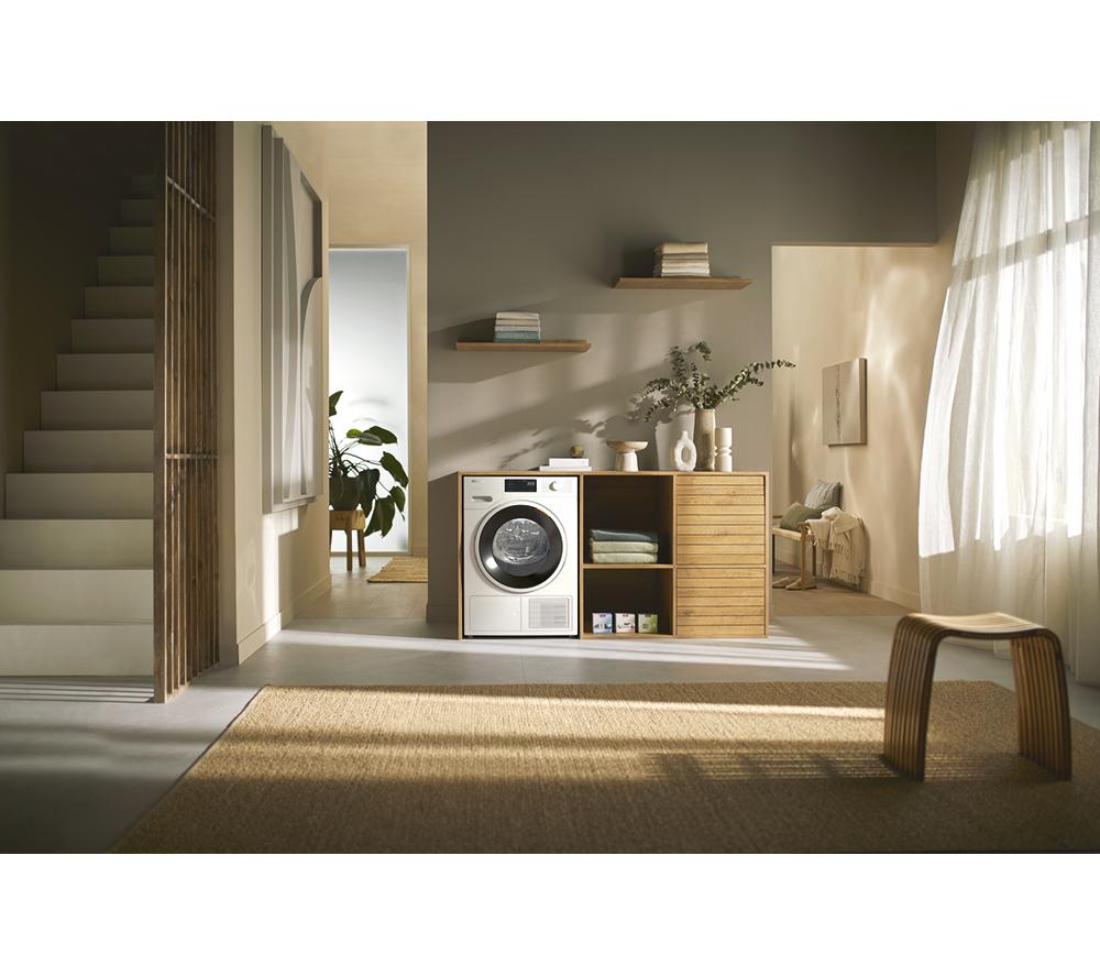 MIELE EcoSpeed T1 TWD640WP WiFi-enabled 9 kg Heat Pump Tumble Dryer - White image number 8 of 20