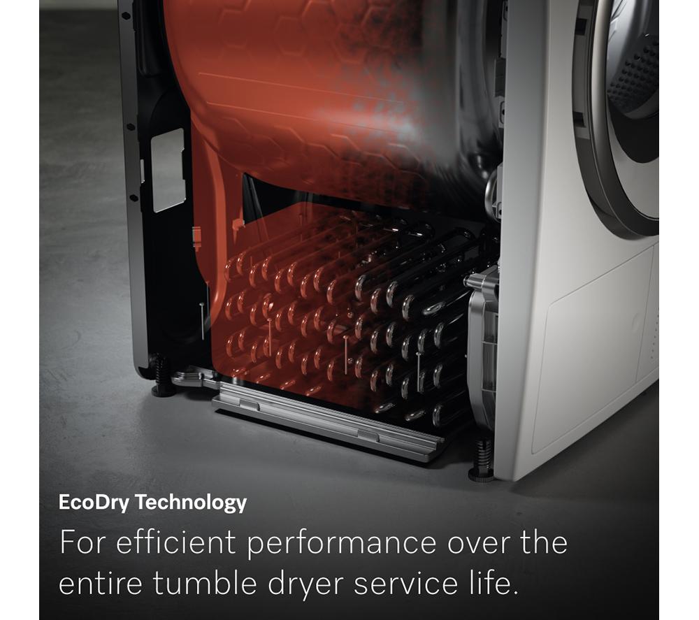 MIELE EcoSpeed T1 TWD640WP WiFi-enabled 9 kg Heat Pump Tumble Dryer - White image number 10 of 20