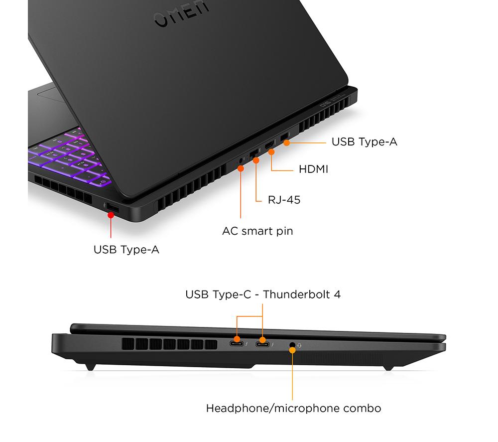 HP OMEN MAX 16-ah0500na 16" Gaming Laptop - Intel&reg; Core&trade; Ultra 9, RTX 5080, 1 TB SSD image number 15 of 34