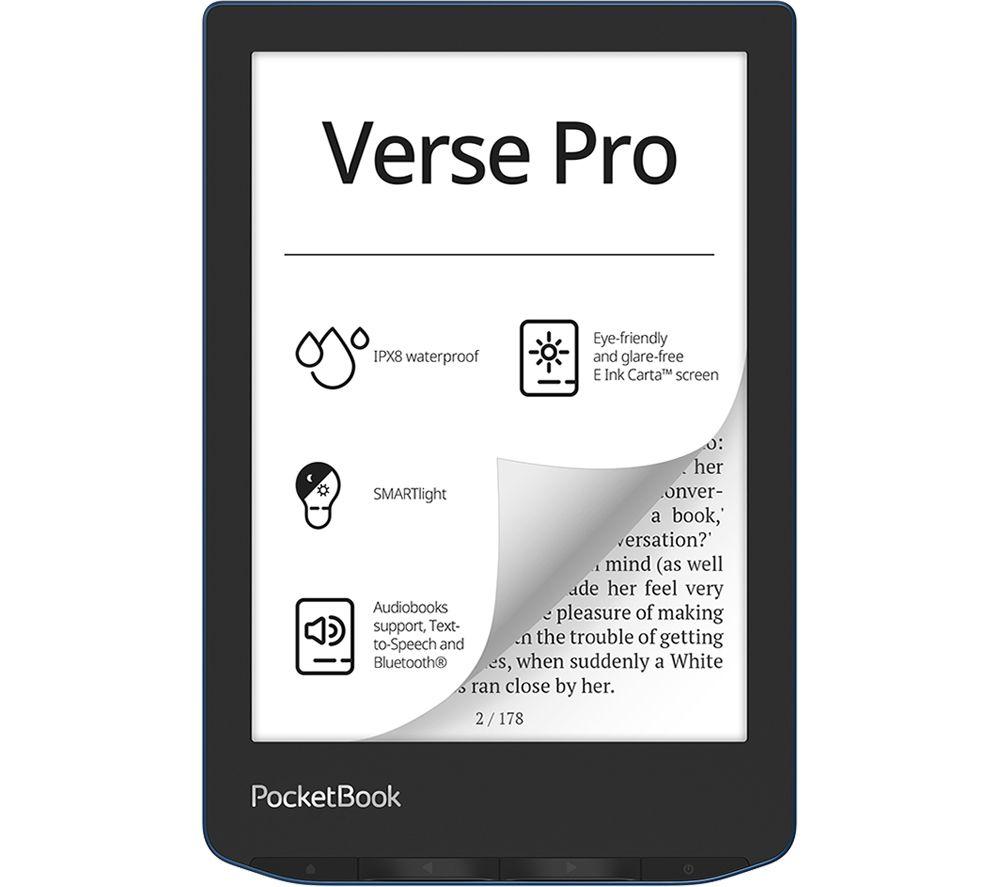 Pocketbook Verse Pro 6" Ereader - 16 Gb, Azure, Blue