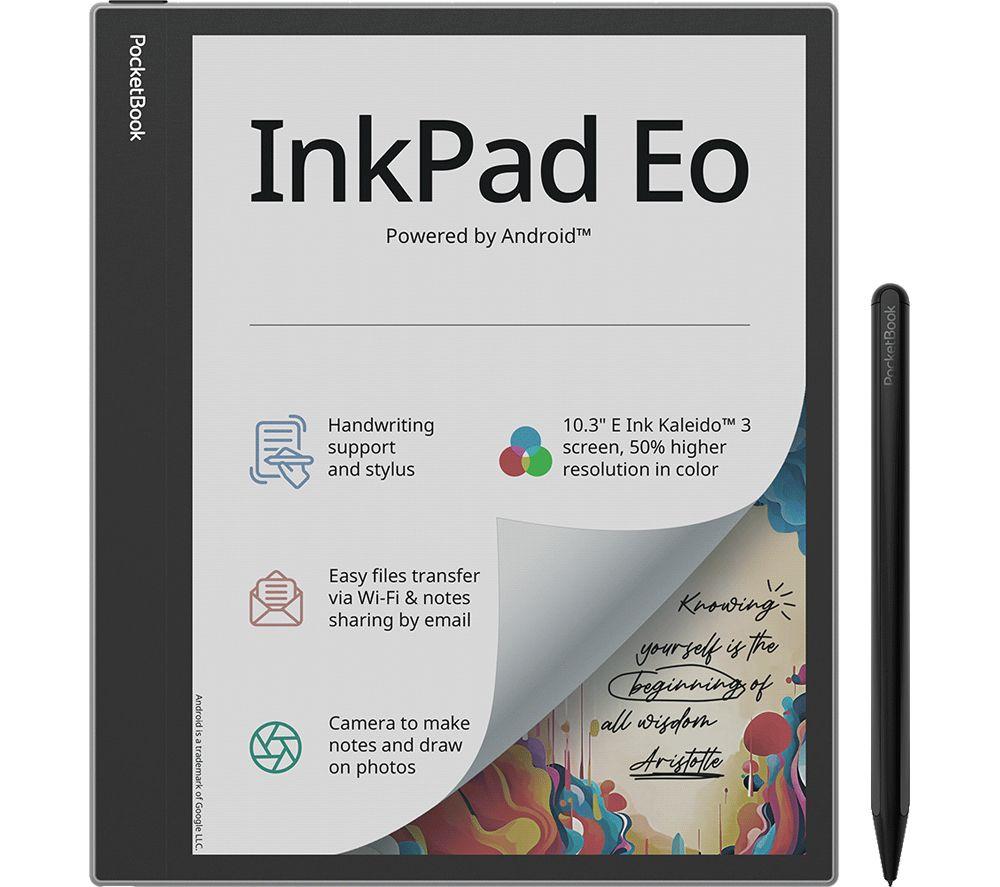 Pocketbook Inkpad Eo Color 10.3" Ereader - 64 Gb, Mist Grey, Silver/Grey
