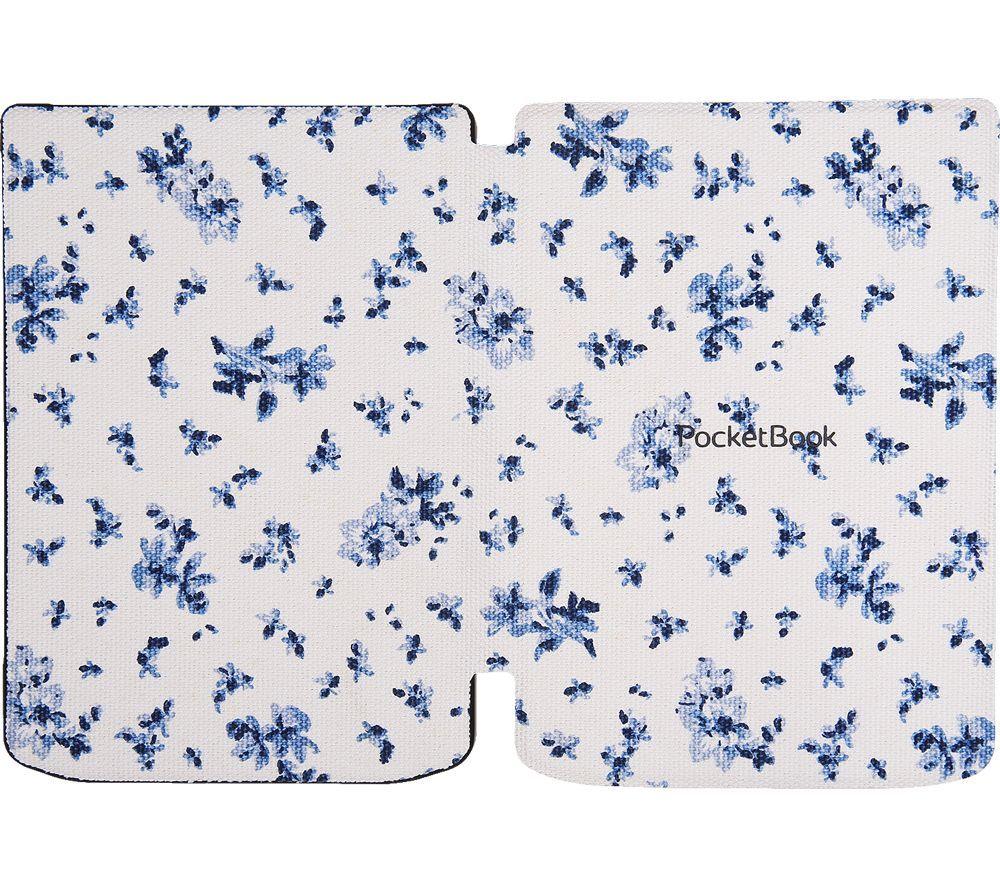 POCKETBOOK Shell 6" Verse Pro E-book Folio Case - White & Blue image number 2 of 4