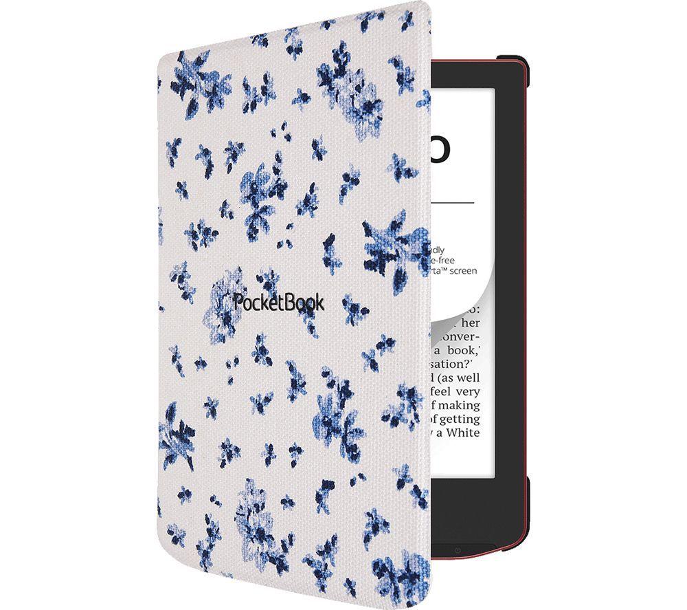 POCKETBOOK Shell 6" Verse Pro E-book Folio Case - White & Blue image number 3 of 4