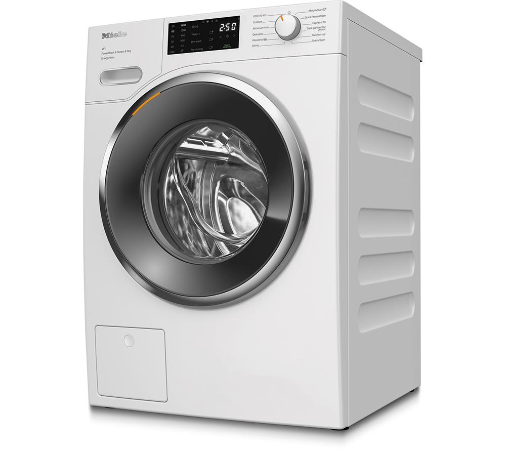 MIELE WWE380 WCS PWash&Steam WiFi-enabled 8 kg 1400 Spin Washing Machine - Lotus White image number 3 of 21