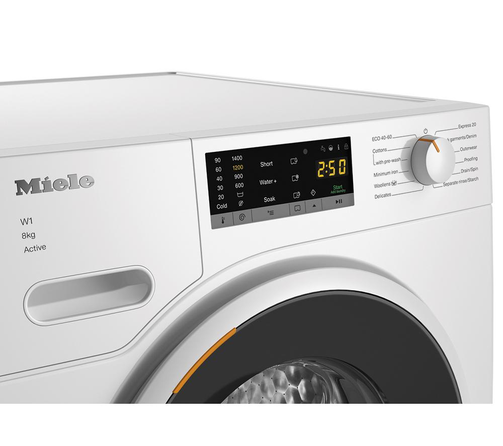 MIELE WWA120 WCS 8 kg 1400 Spin Washing Machine - Lotus White image number 5 of 17