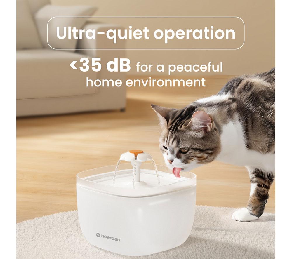 NOERDEN PawQuench Pet Water Fountain - White image number 3 of 15