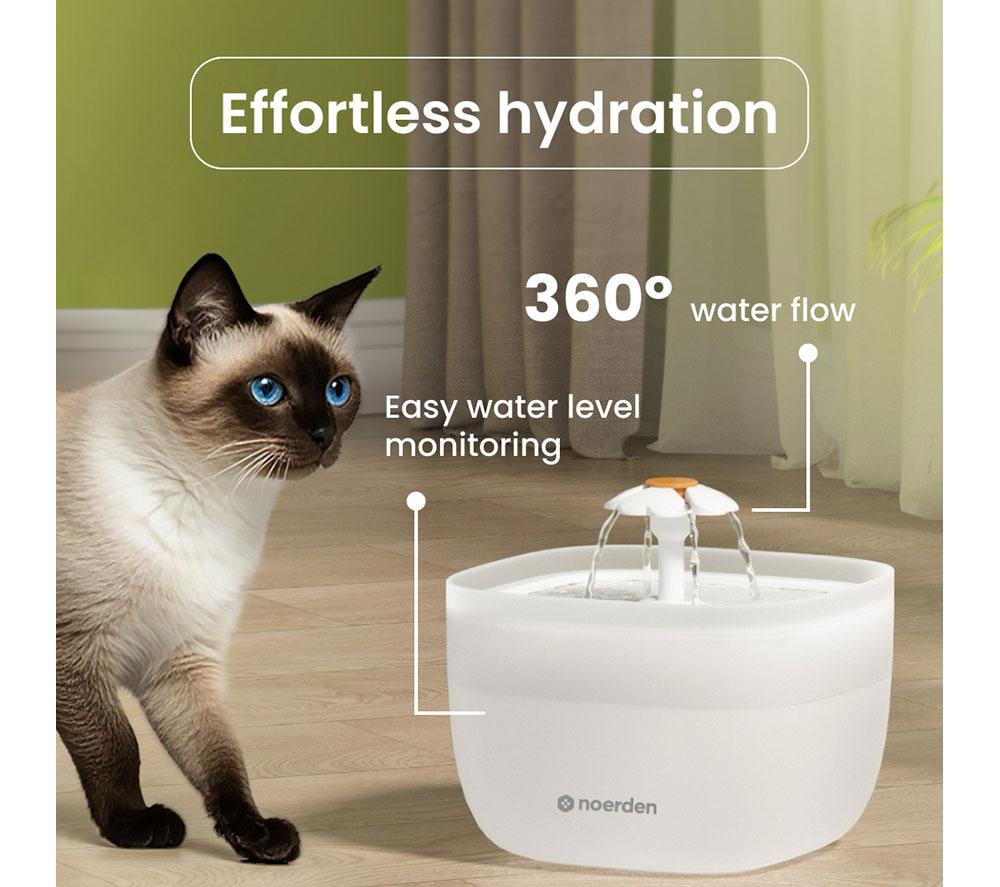 NOERDEN PawQuench Pet Water Fountain - White image number 5 of 15