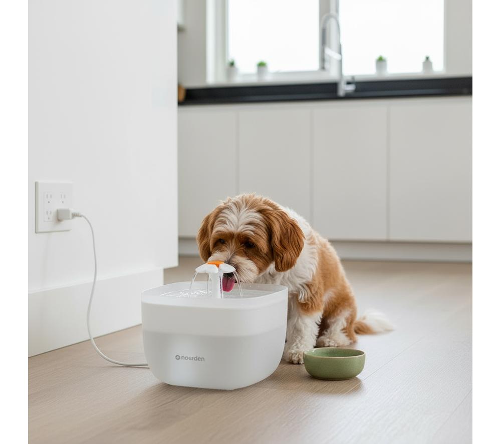 NOERDEN PawQuench Pet Water Fountain - White image number 14 of 15