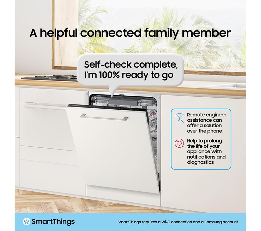 SAMSUNG Series 6 DW60DG790I00U4 Full-size Fully Integrated WiFi-enabled Dishwasher image number 7 of 11