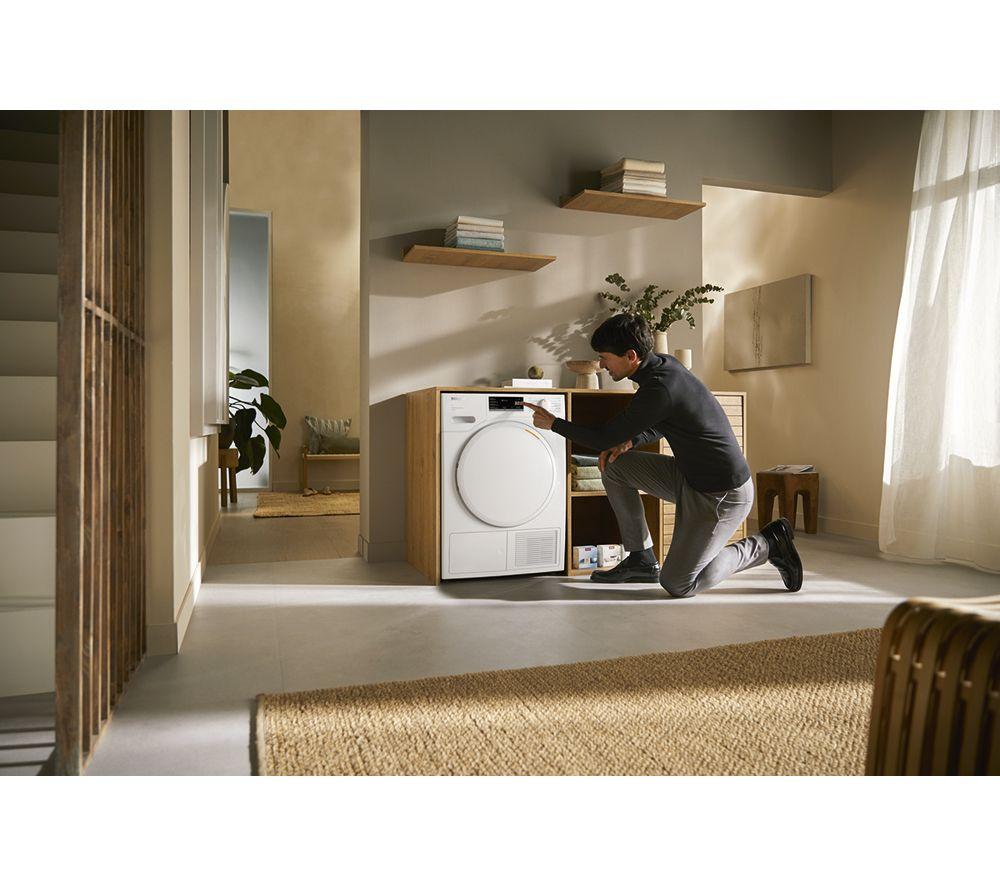 MIELE WWJ880 WCS PWash&TDos&Steam WiFi-enabled 9 kg 1400 Spin Washing Machine - Lotus White image number 7 of 9