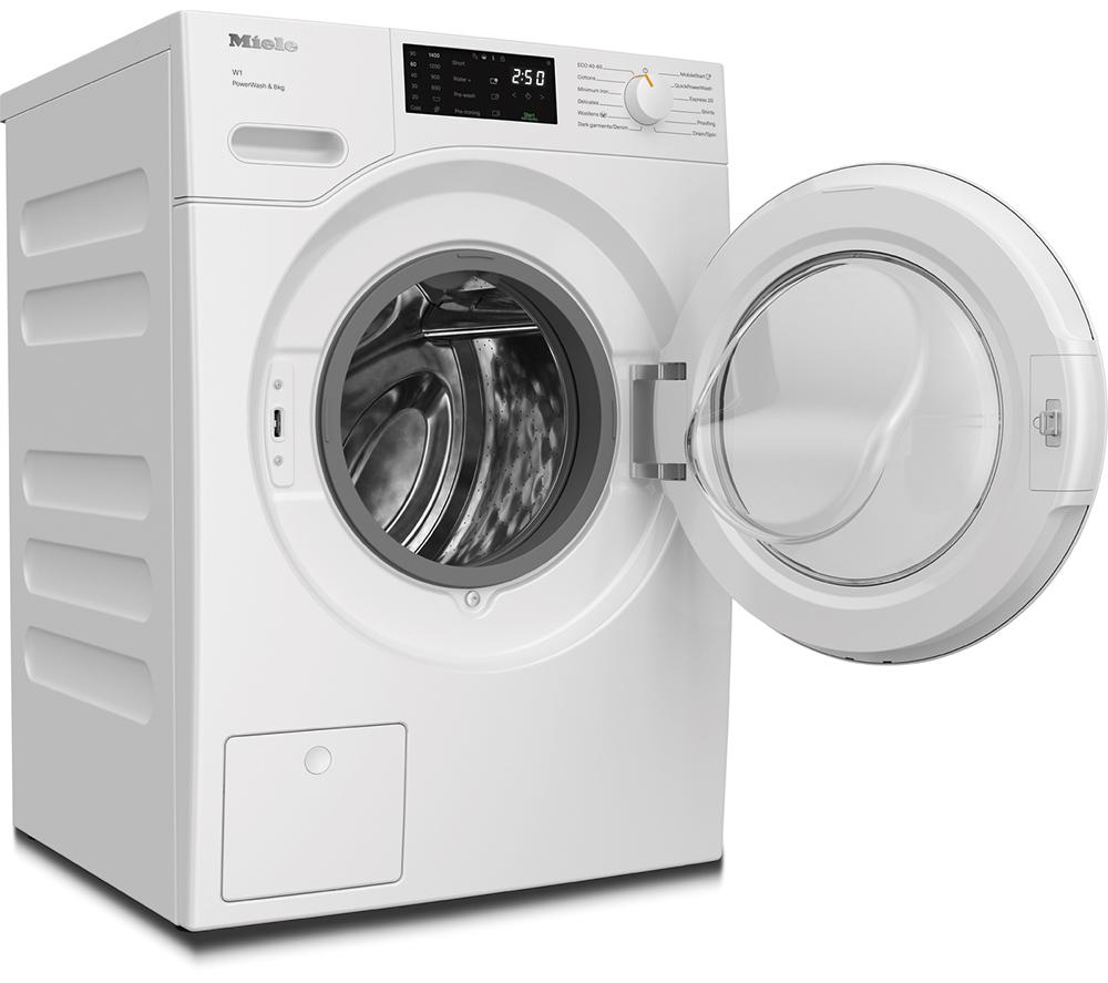 MIELE PWash WWB360 WCS WiFi-enabled 8 kg 1400 Spin Washing Machine - Lotus White image number 4 of 20