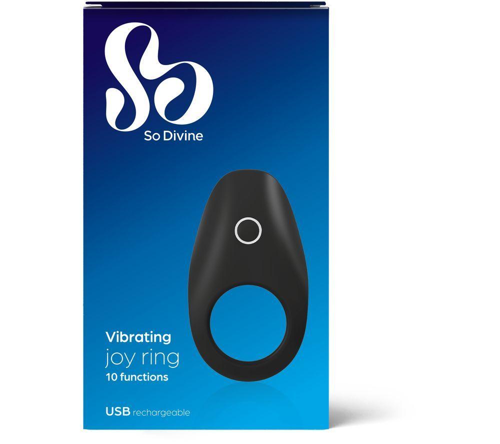 SO DIVINE Vibrating Joy Ring - Black image number 3 of 3