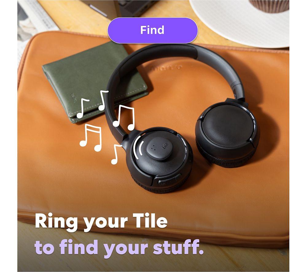 TILE Sticker (2024) Bluetooth Tracker - Black image number 3 of 4