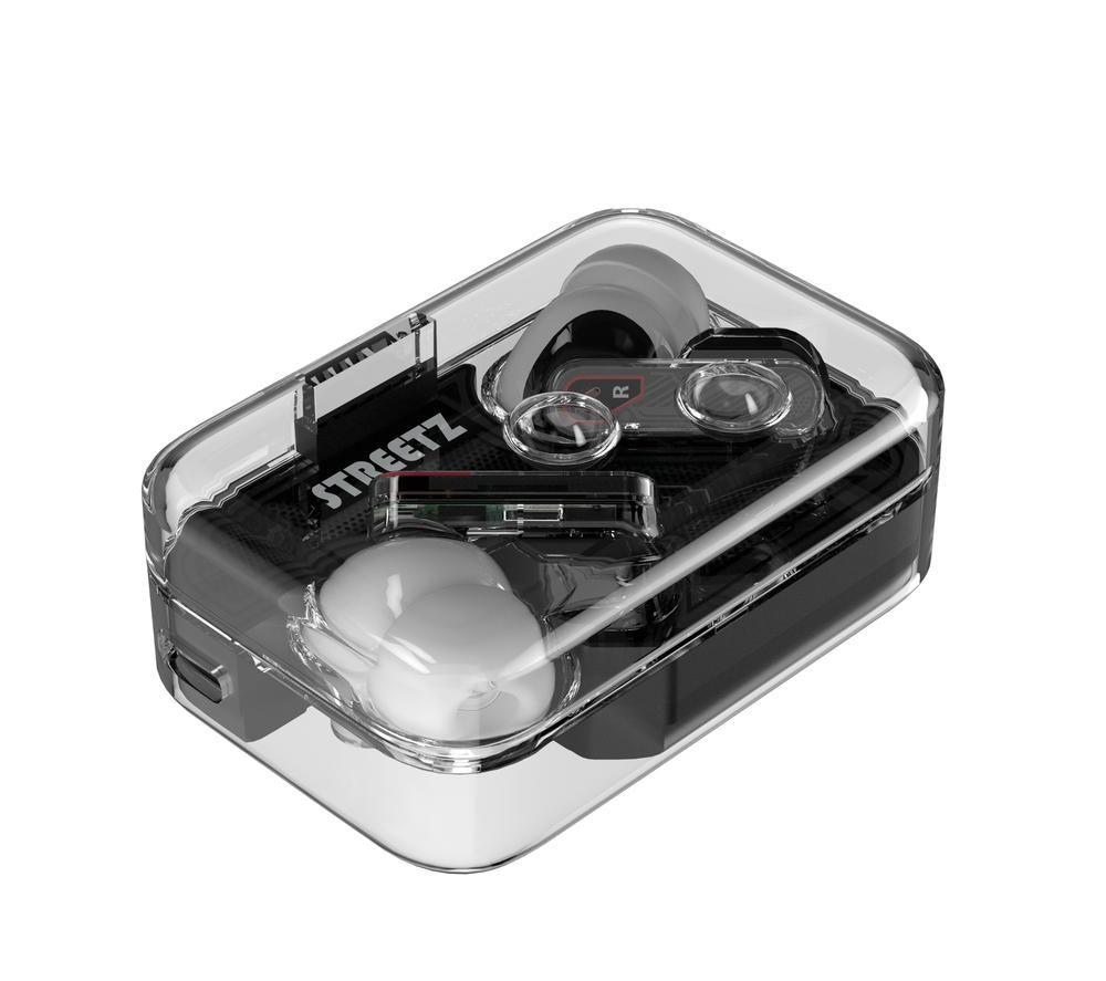 STREETZ T250 Wireless Bluetooth Earbuds - Transparent image number 9 of 11