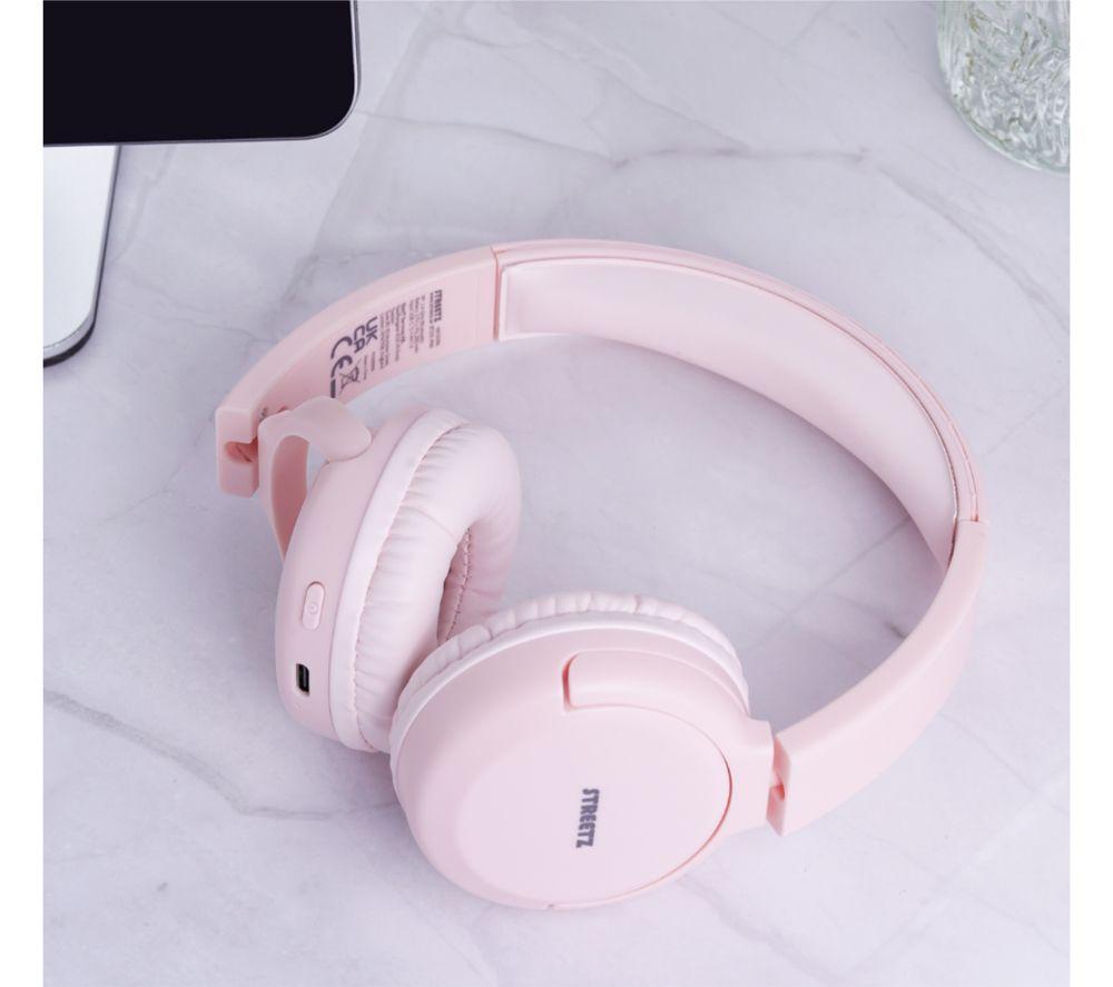 STREETZ BT210 Wireless Bluetooth Headphones - Pink image number 4 of 8