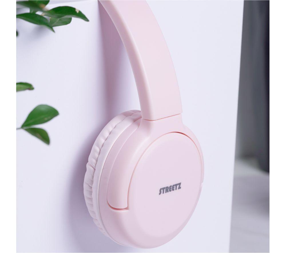 STREETZ BT210 Wireless Bluetooth Headphones - Pink image number 5 of 8