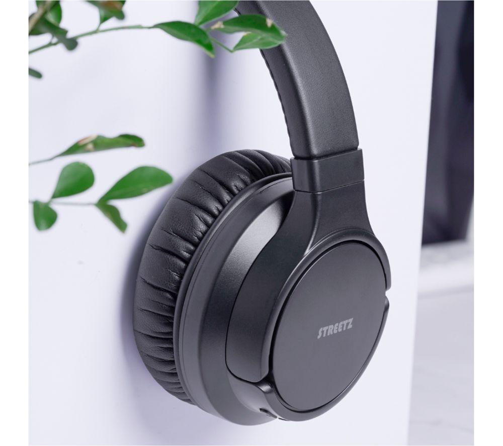 STREETZ BT510 Wireless Bluetooth Noise-Cancelling Headphones - Black image number 4 of 6