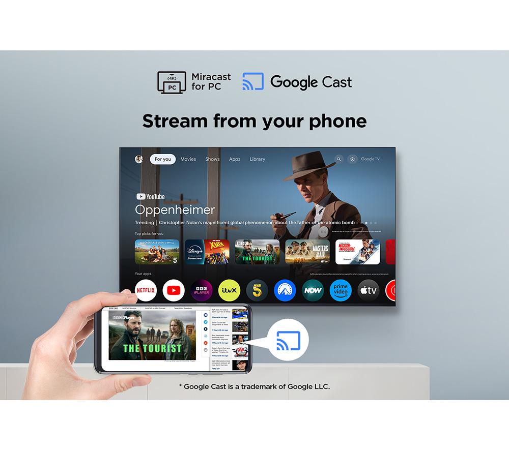 TCL 55P7K 55" Smart 4K Ultra HD HDR QLED TV image number 9 of 12