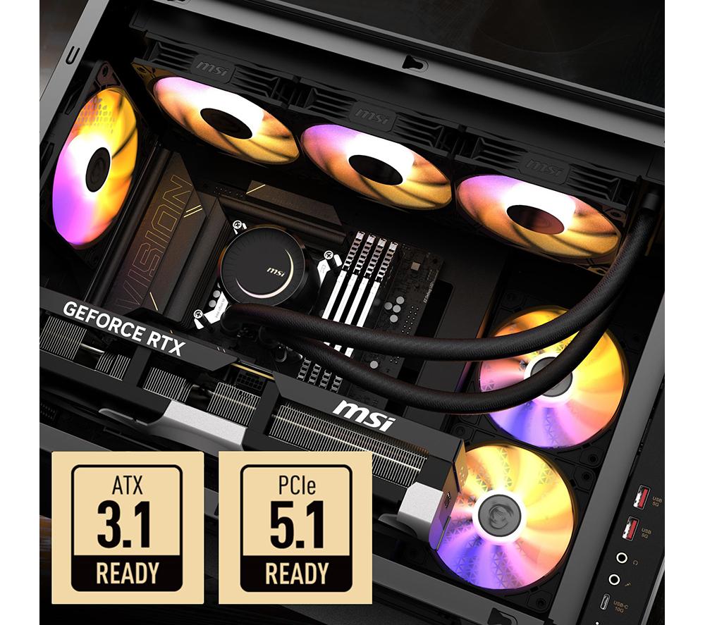 MSI MEG Vision X AI Gaming PC - Intel&reg; Core&trade; Ultra 9, RTX 5090, 2 TB SSD image number 8 of 11