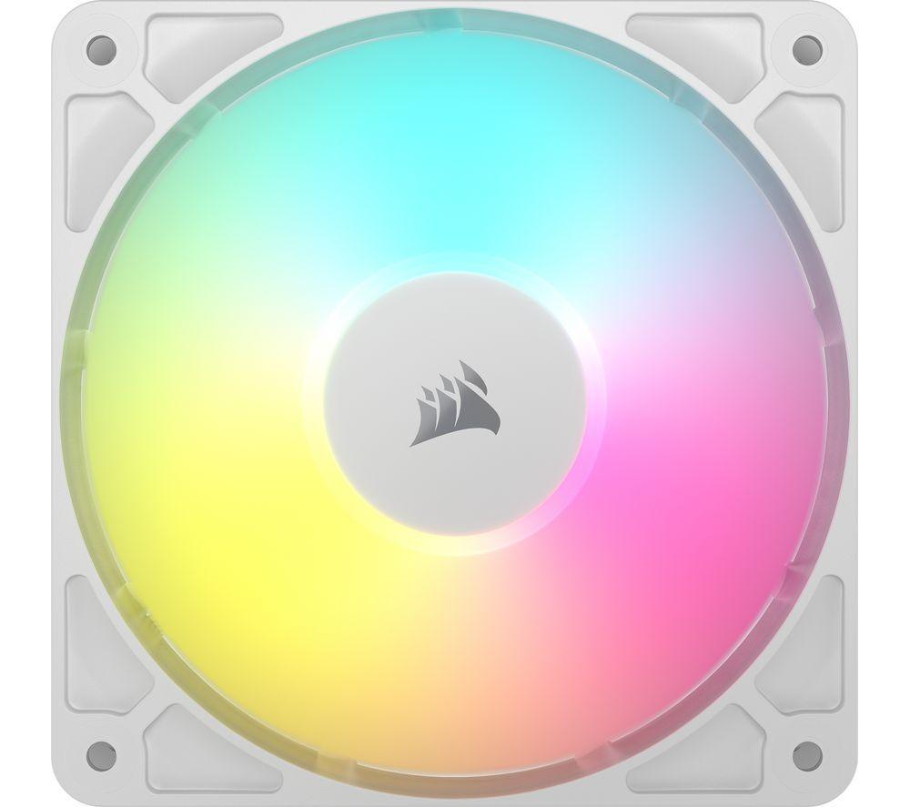CORSAIR RS120 ARGB 120 mm PWM Case Fan - Triple Pack, White image number 2 of 6