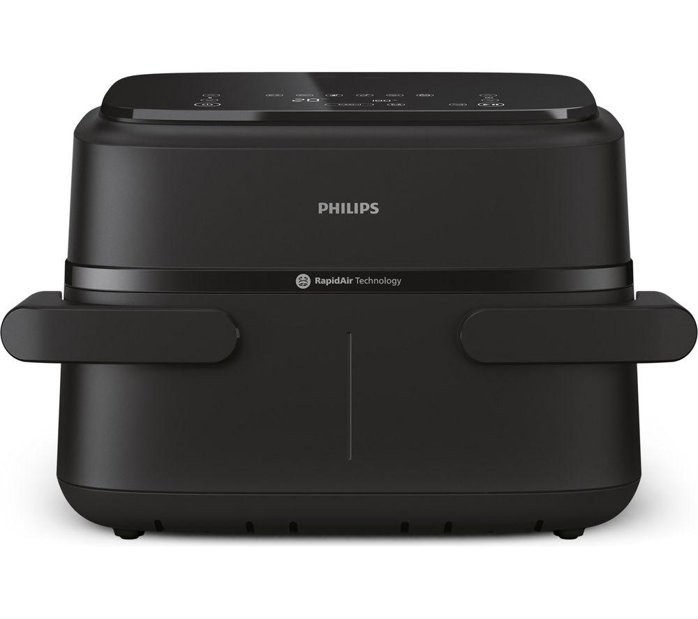 PHILIPS 1000 Series NA150/09 7.1L FlexDrawer Dual Basket Air Fryer - Black