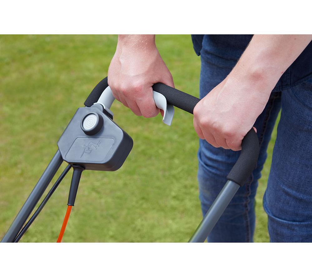FLYMO SimpliMow 320V Lawn Mower - Orange & Black image number 9 of 10